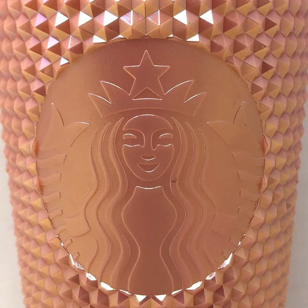 Starbucks Pink Pearl Bling Studded Venti Tumbler Collectible Gift 24oz NWOT